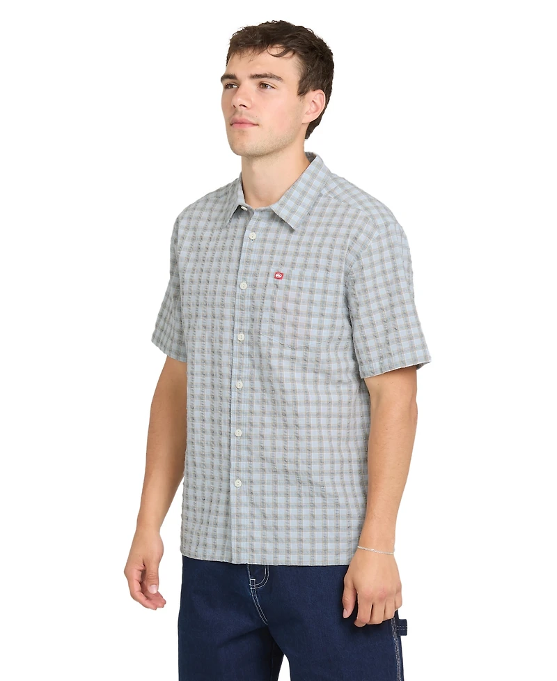 Quiksilver Men's Short-Sleeve Plaid Shirt