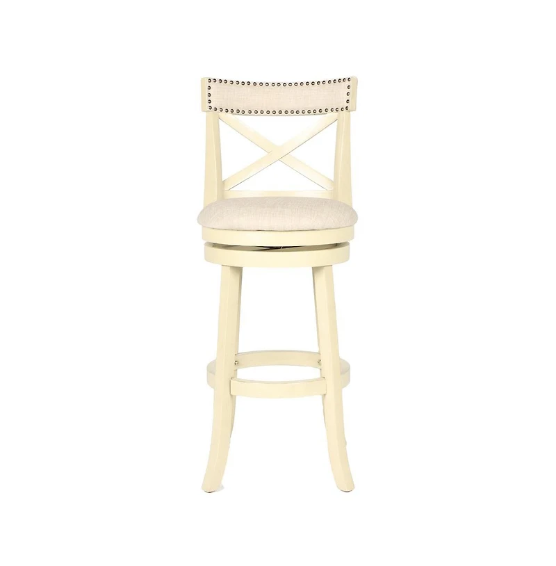 New Classic Furniture York 29" Wood Bar Stool with Fabric Seat