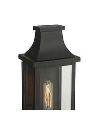 Franklin Iron Works Andres High Textured Pocket Lantern Outdoor Wall Light