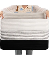 Gnuadz Large Woven Storage Basket with Handle Gift