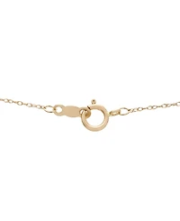 Macy's Diamond Circle Pendant Necklace (1/10 ct. t.w.) in 10k Yellow Gold