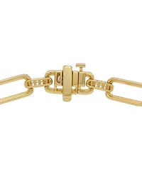 Macy's Diamond Link Bracelet (1/2 ct. t.w.) in 14k Gold Over Sterling Silver