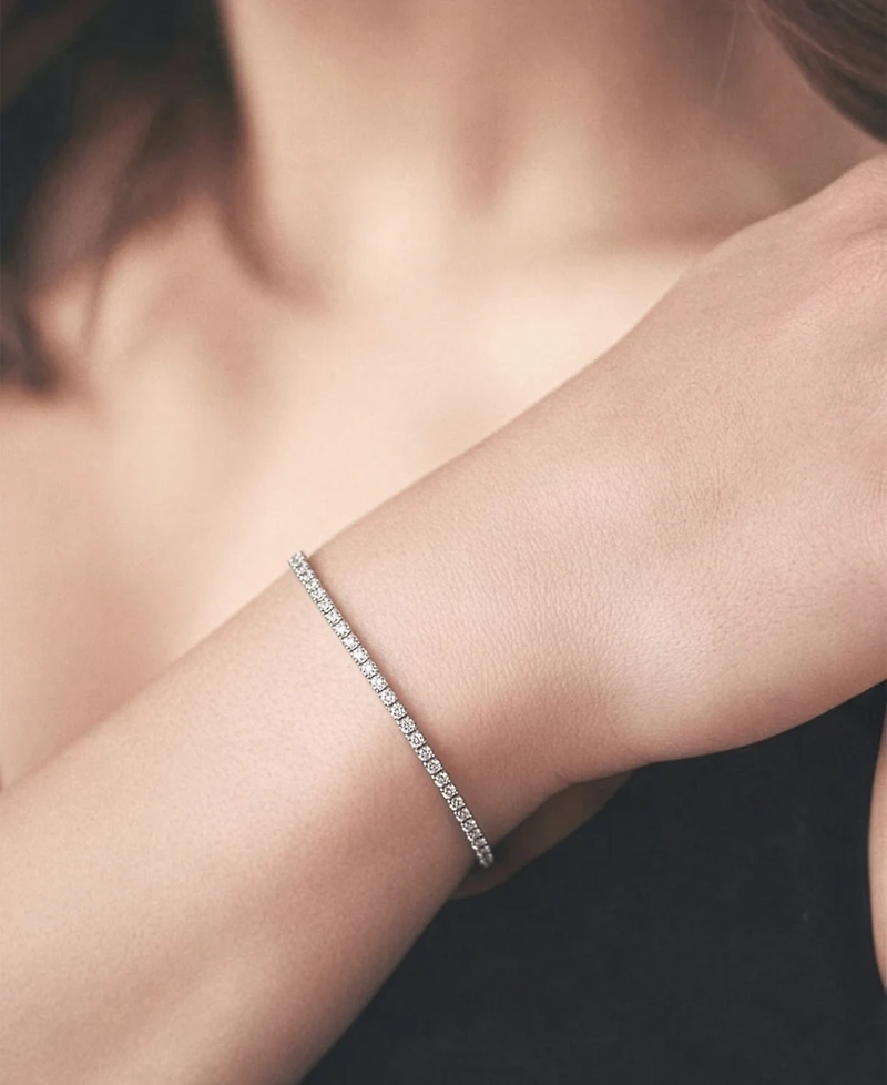 Macy's Diamond Tennis Bracelet (3 ct. t.w.) in 10k White Gold
