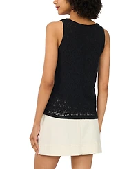 Vince Camuto Women's Cotton-Blend Pointelle Tank Top