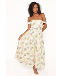 Petal and Pup Women's Larni Off Shoulder Midi Dress