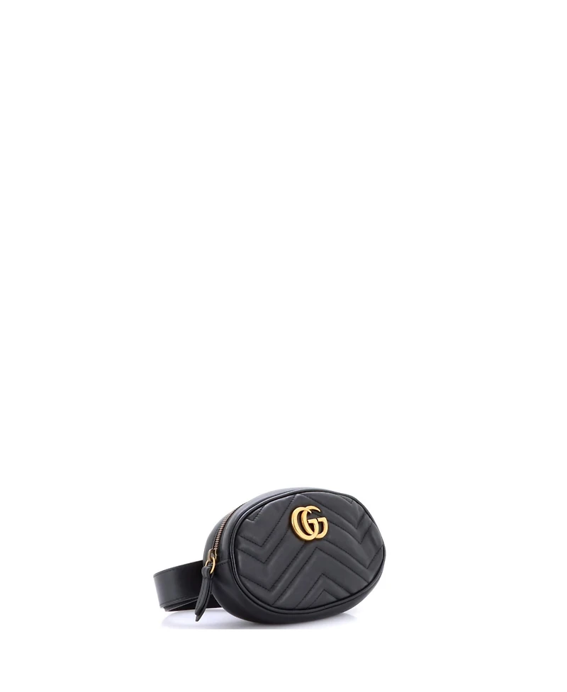 Pre-Owned Gucci Gg Marmont Belt Bag Matelasse Leather