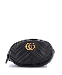 Pre-Owned Gucci Gg Marmont Belt Bag Matelasse Leather