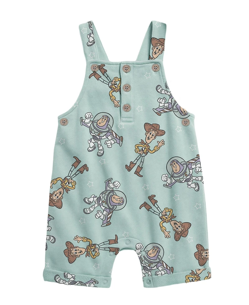Disney Baby Boys' Toy Story T-Shirt and Shortall with Bucket Hat, 3-Piece Set