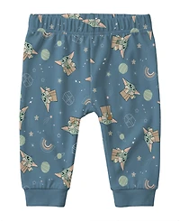 Disney Baby Boys' Short-Sleeve Yoda and Pants, 2-Piece Set