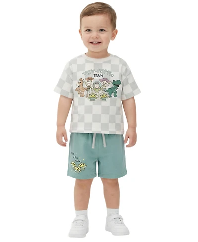 Disney Baby Boys' Toy Story Short-Sleeve T-Shirt and Shorts, 2-Piece Set