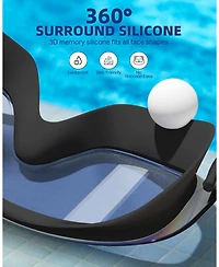 Gnuadz 2 Pack Swim Goggles Rimless Wide View Anti-fog Uv Protection No Leaking