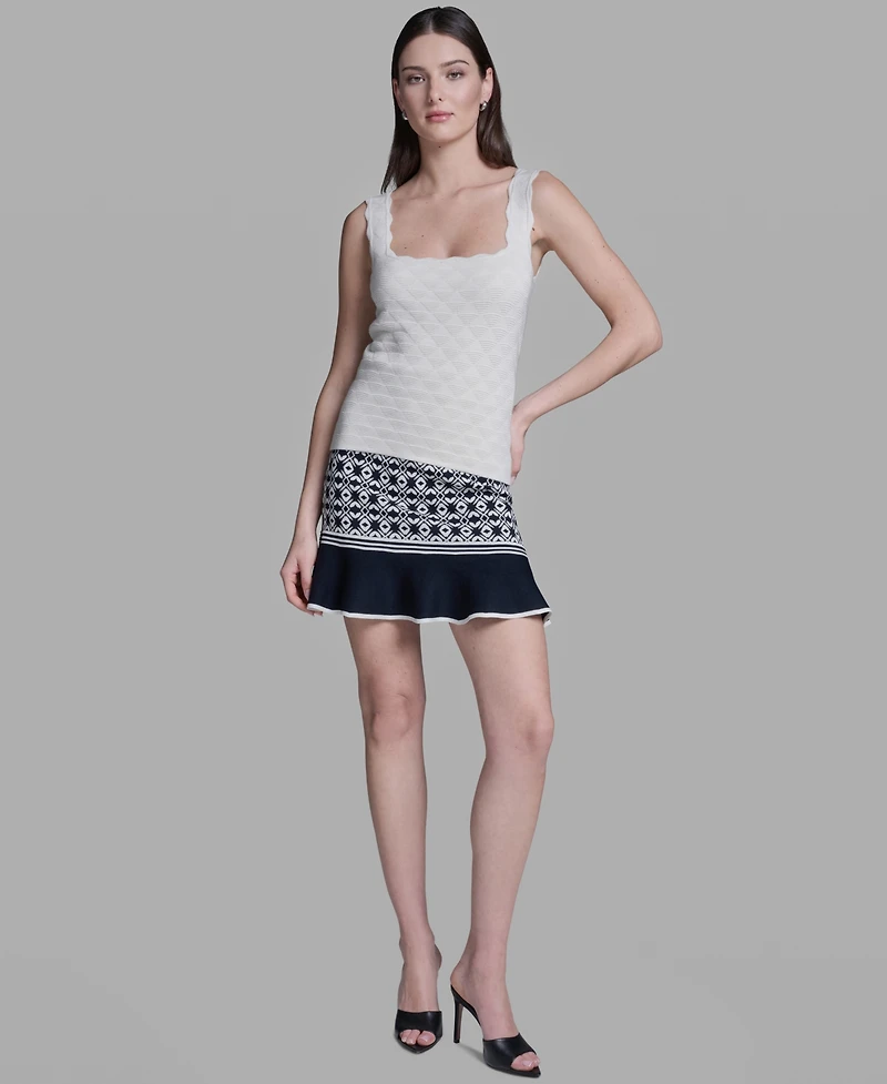 Bcbg Women's Sleeveless Sweater Knit Rayon Tank Top