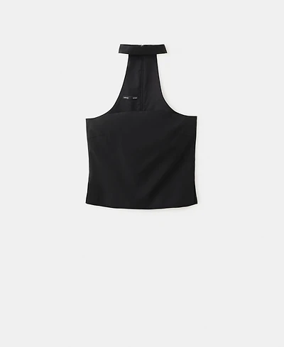 Mango Women's Lyocell Strapless Top