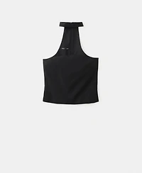 Mango Women's Lyocell Strapless Top