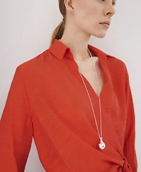 Mango Women's Bow Detail Shirt