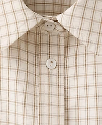 Mango Women's Straight Checked Shirt
