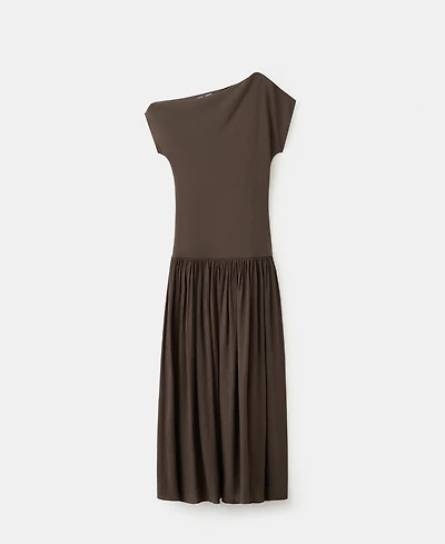 Mango Women's Asymmetrical Flared Dress