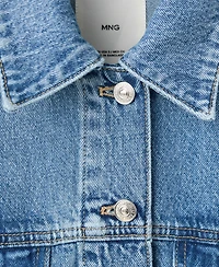 Mango Women's Pockets Denim Jacket