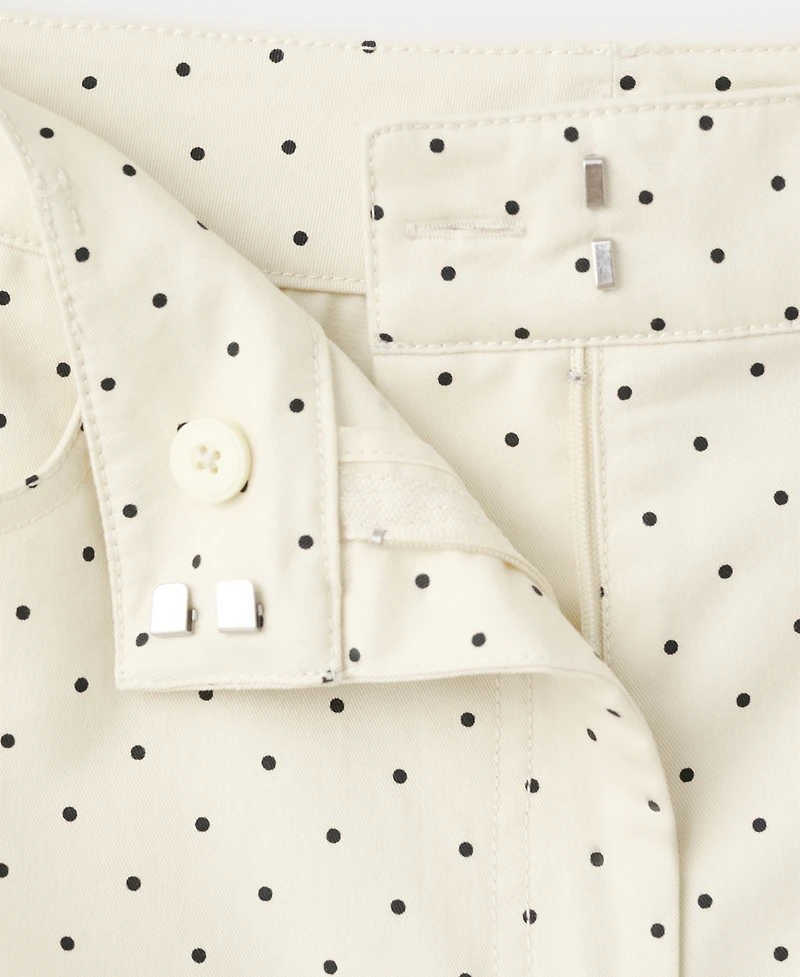 Mango Women's Polka-Dot Cotton Shorts