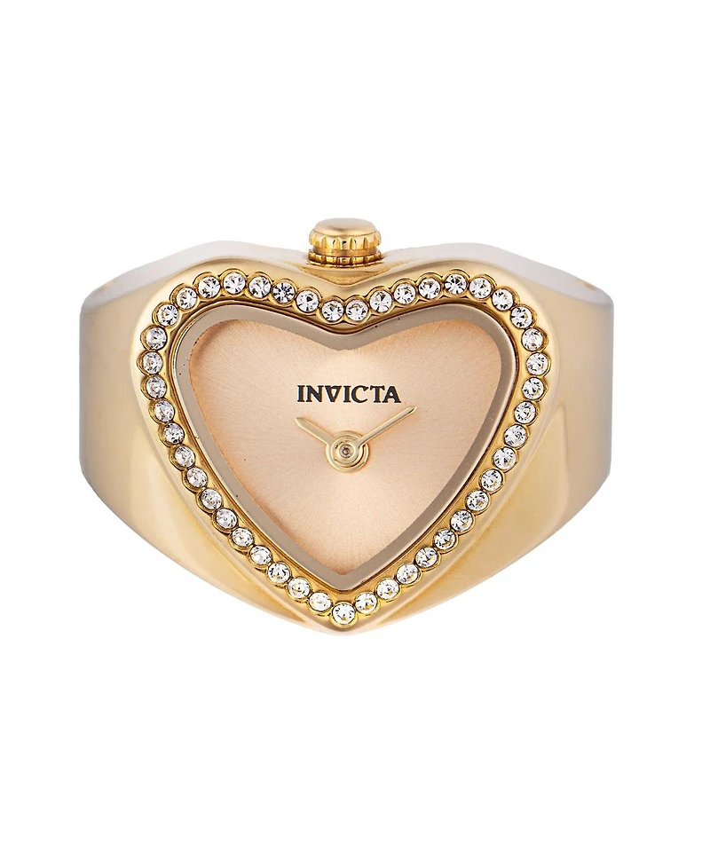 Invicta Women's 49574 Mini Quartz 2 Hand Gold Dial Watch