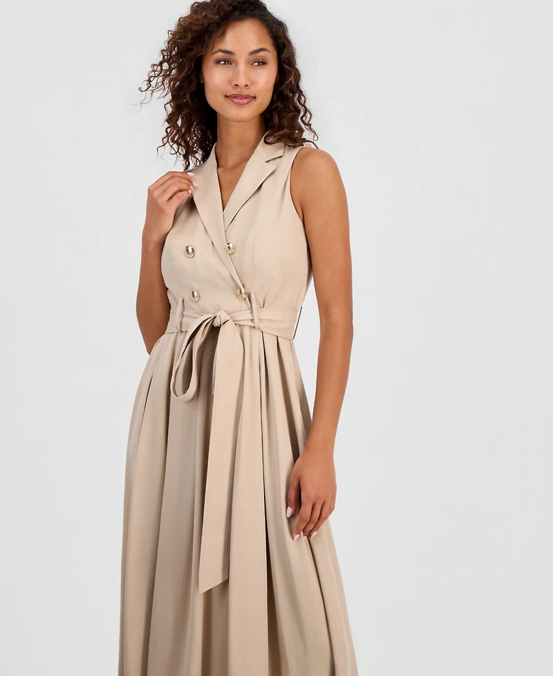 Anne Klein Women's Sleeveless Trench Dress