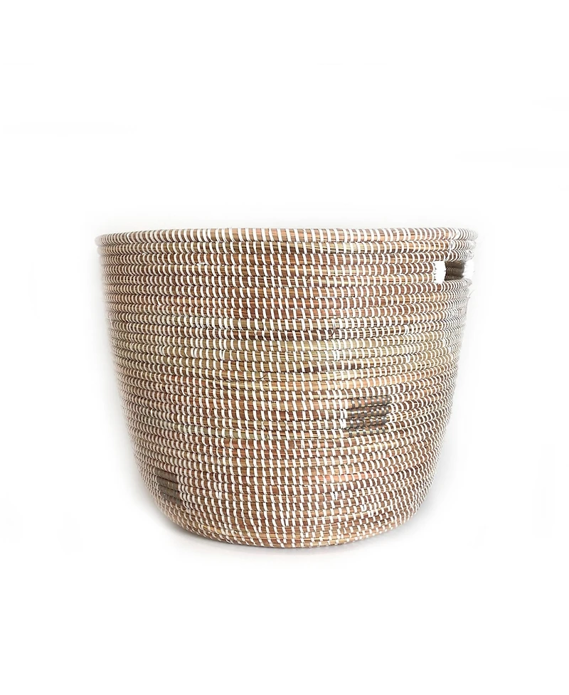 Mbare, Flat Lid Storage Basket Squares Low Storage