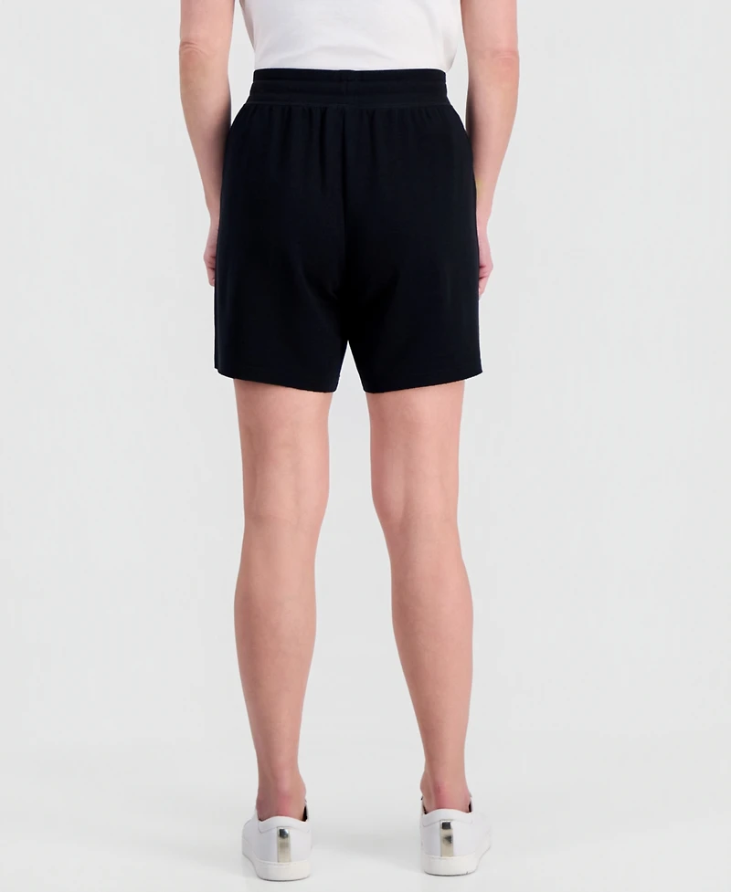 Style & Co Petite LuxLounge French Terry Knit Pull-On Shorts, Macy's Exclusive