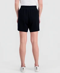 Style & Co Petite LuxLounge French Terry Knit Pull-On Shorts, Macy's Exclusive