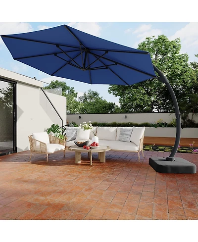 homfan 4-Piece Outdoor Patio Furniture Set Including Loveseat - Comfortable Garden and Backyard Seating , Easy Assembly
