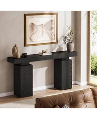 Tribesigns 63-Inch Long Console Table, Farmhouse Entryway Table Behind Couch, Accent Furniture for Living Room, Entrance