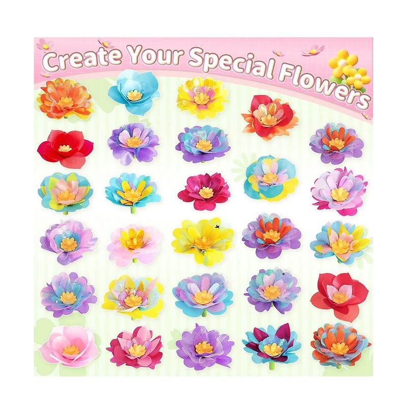 Bruce & Shark Diy Flower Craft Kit - Make 30+ Bouquets with Storage Box