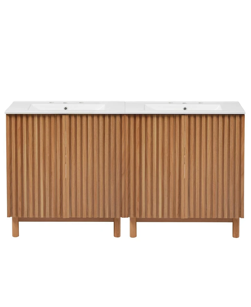 Sillysis Solid Wood Legs, Soft-Close Doors, Adjustable Shelf