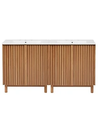 Sillysis Solid Wood Legs, Soft-Close Doors, Adjustable Shelf