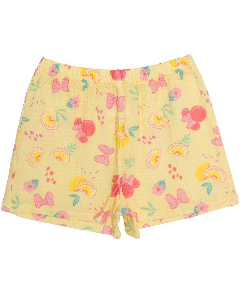 Disney Girls' 2T-6X Minnie Mouse T-Shirt and Shorts, 2-Piece Set