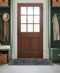 Hunter Eleanor Washable Non-Slip Printed Chenille Accent Rug