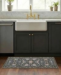 Hunter Abrabella Washable Non-Slip Printed Chenille Accent Rug