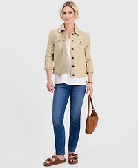 Style & Co Petite Flora Drop V-Neck Tunic, Macy's Exclusive