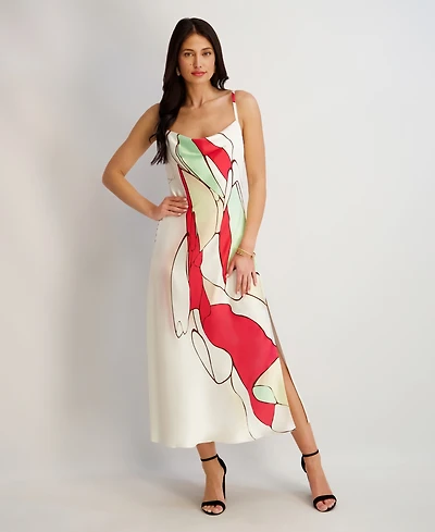 Siena Women's Cowl Neck Printed Dress