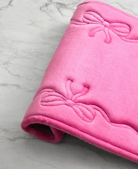 Juicy Couture Ribbon Border Quilted Memory Foam Bath Mat
