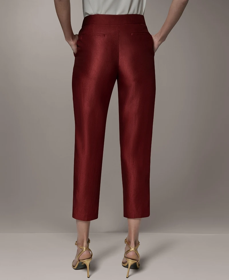 Donna Karan New York Women's Mid-Rise Straight-Leg Pants