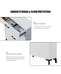Rainsken Shoe Cabinet, Freestanding Shoe Organizer with 2 Flip Drawers, Hidden Shoe Storage Rack for Doorway, Hallway and Closet