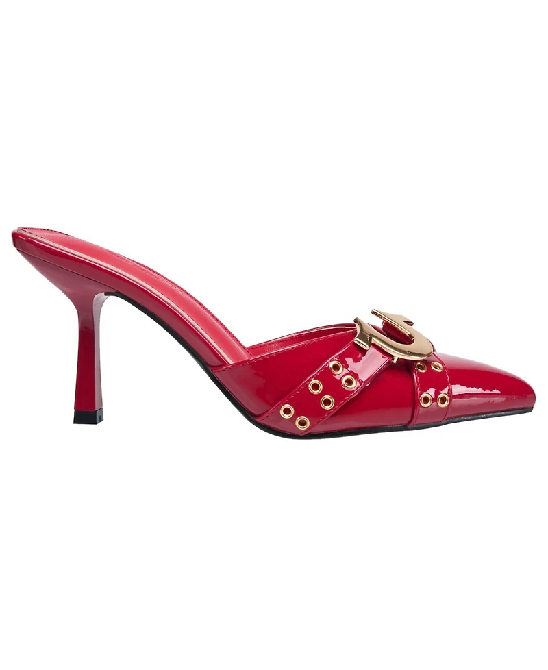 True Religion Womens Doll Metal Logo Heel