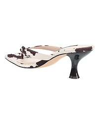 French Connection Womens Trinity Thong Kitten Heel