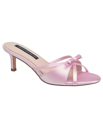 French Connection Womens Camilla Satin Kitten Heel