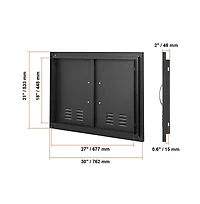 Sugift Bbq Access Door 30W x 21H in Double Cold Plate Flush Mount Outdoor