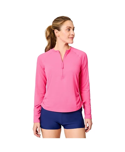 Free Country Women's SunFree Quarter Zip Upf Sunshirt