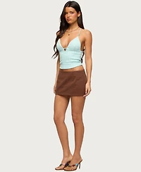 Edikted Women's Alitah Bead Textured Tank Top