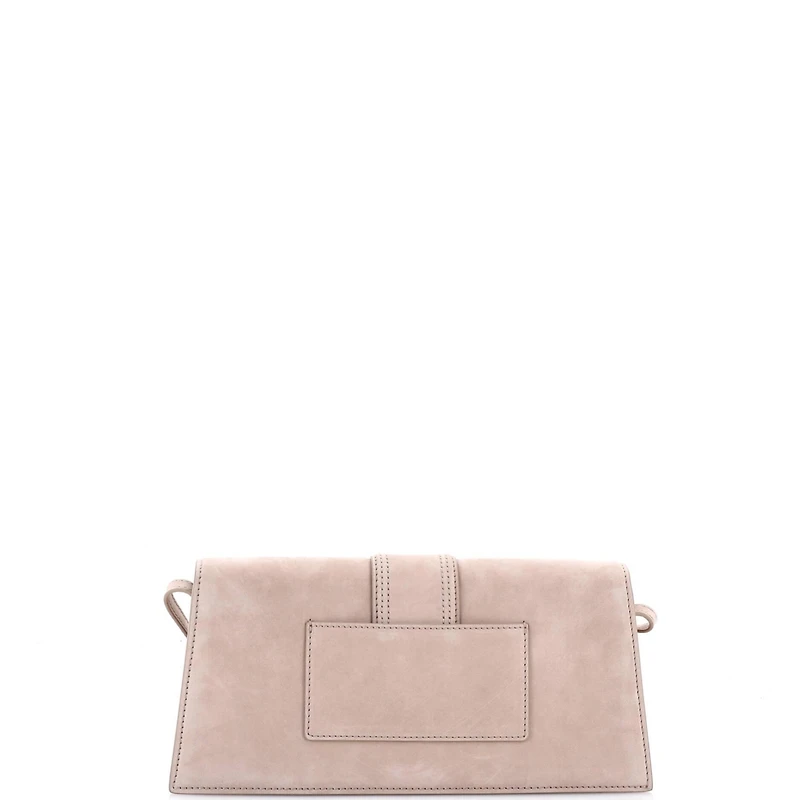 Pre-Owned Jacquemus Long Le Bambino Flap Shoulder Bag Suede