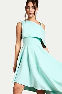 Coast Women's Asymmetric Crepe Midi Dress