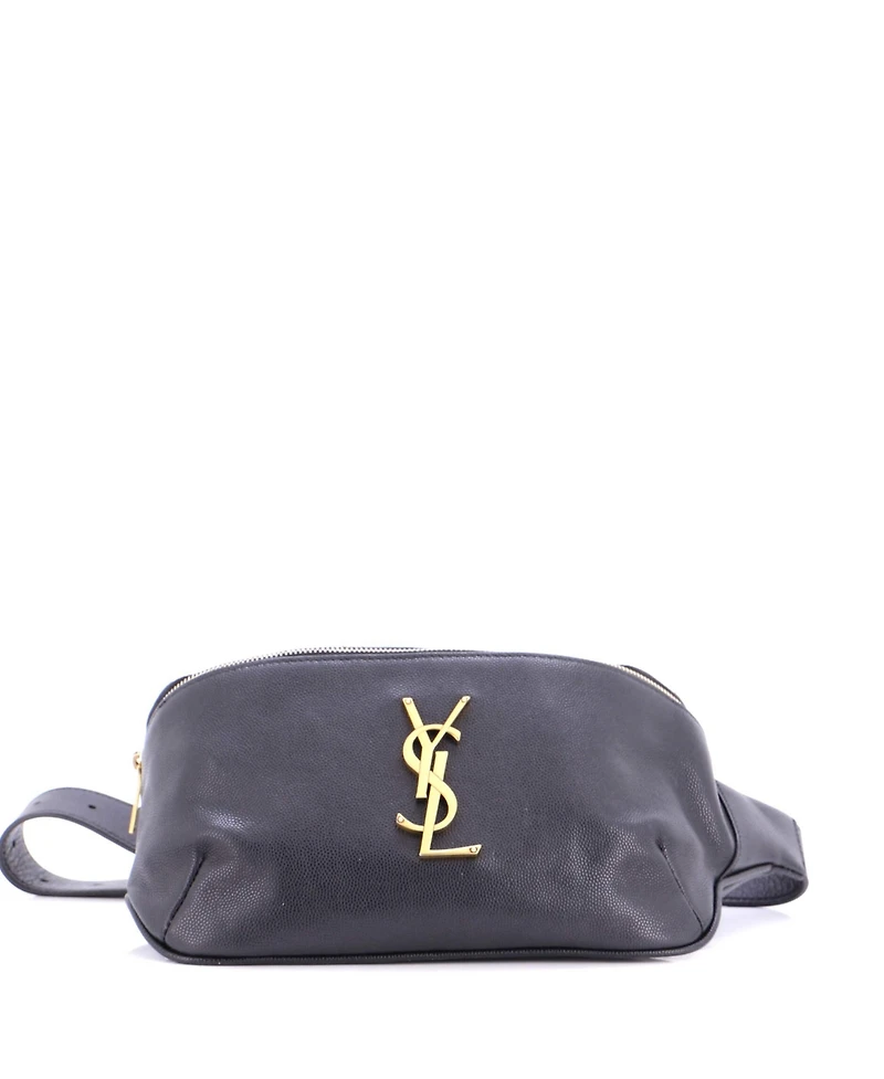 Pre-Owned Saint Laurent Classic Monogram Belt Bag Leather